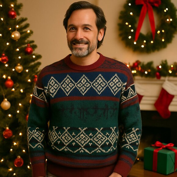 Vintage Stoneriver Outfitters Nordic Geometric Sweater XL – Made in Korea - Picture 2 of 10